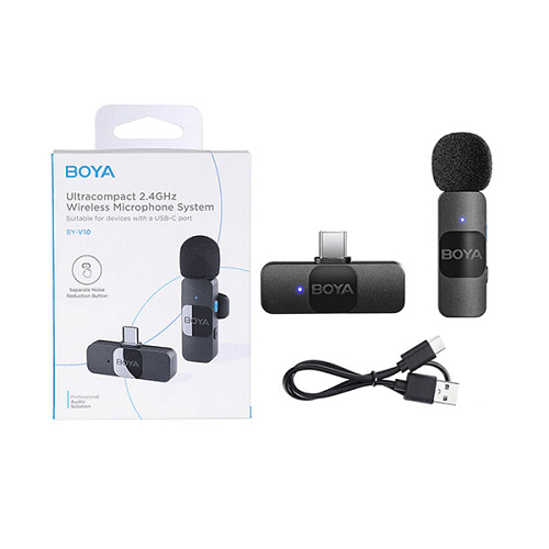BOYA BY-V10 Ultracompact 2.4GHz Wireless Microphone System for Type-C Device Price in Bangladesh