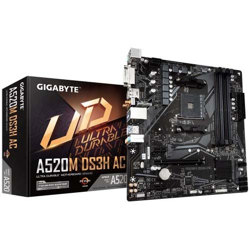 GIGABYTE A520M DS3H AC Ultra Durable AM4 Micro-ATX Motherboard Price in Bangladesh