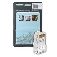Micronet SP1111 Cat-5 RJ45 Connector Plug Pack of 20 Pieces Box
