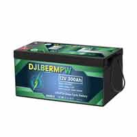 DJDC 12V 300Ah LiFePO4 Deep Cycle Lithium Battery