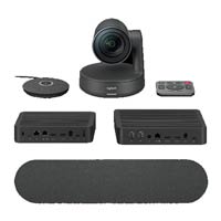 Logitech Rally System Video Conferencing Cam Set (6 Pcs Set/Audio Coverage 10 Feet)
