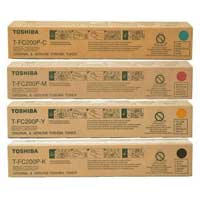 Toshiba T-FC200P Original CMYK Four Color Toner Cartridge for for e-Studio Photocopier Machine
